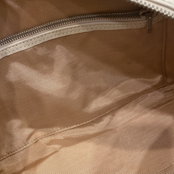 AUTHENTIC BURBERRY LONDON BLUE LABEL Nylon Canvas Leather Ivory Shoulder mint - Picture 8 of 9